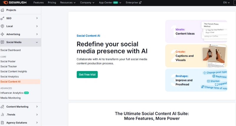 SEMRUSH - AI Tool Preview