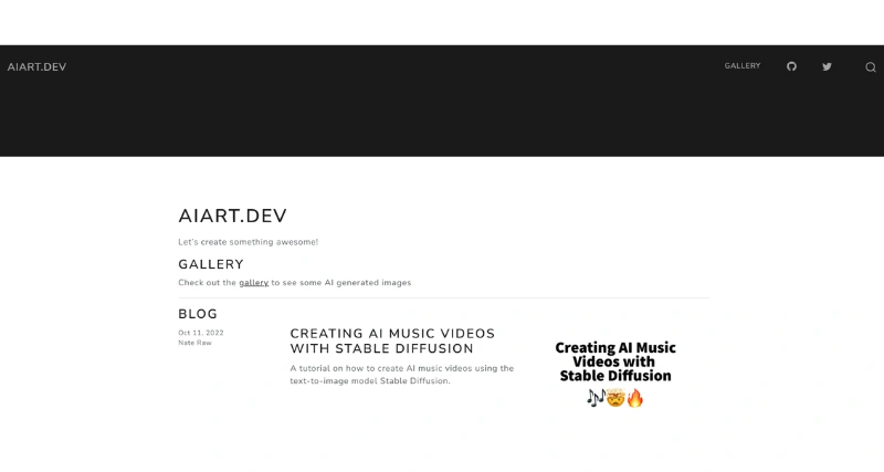 Aiart.dev - AI Tool Preview