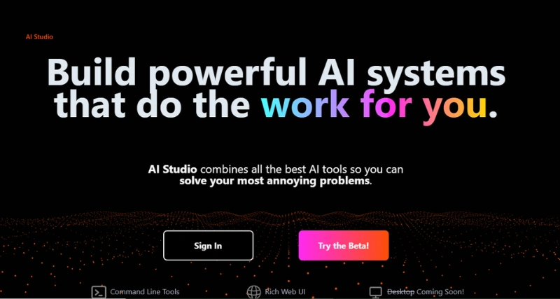 AI Studio - AI Tool Preview