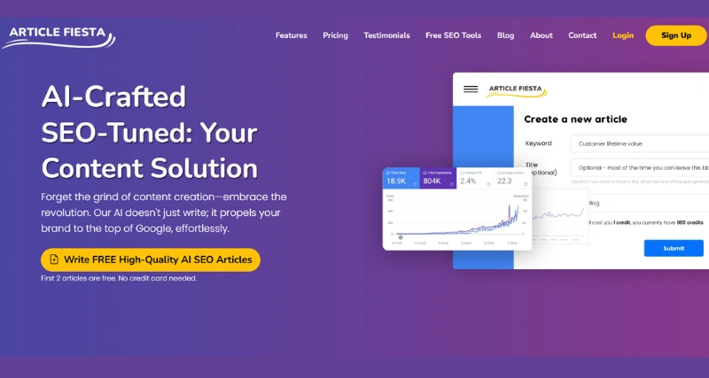Article Fiesta - AI Tool Preview