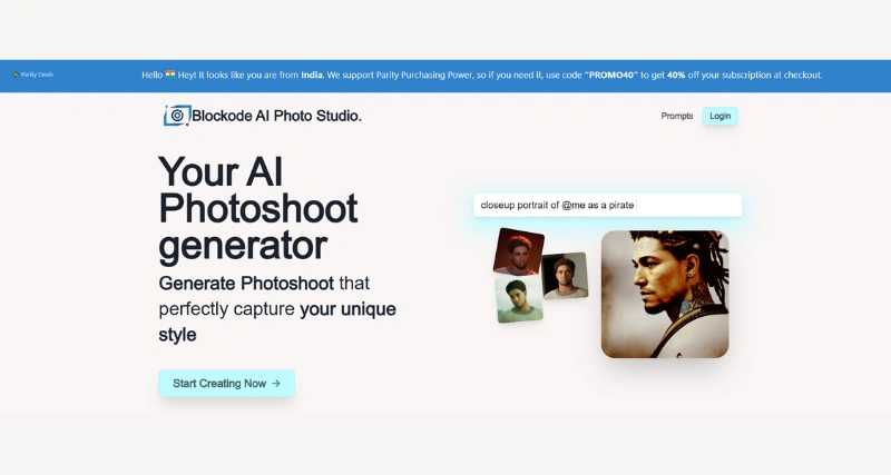 Blockode AI Photo Studio - AI Tool Preview
