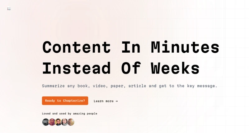 Chapterize.ai - AI Tool Preview