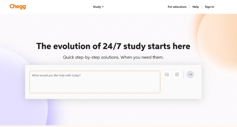 Chegg - AI Tool Preview