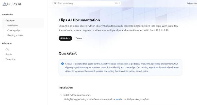 Clips AI - AI Tool Preview