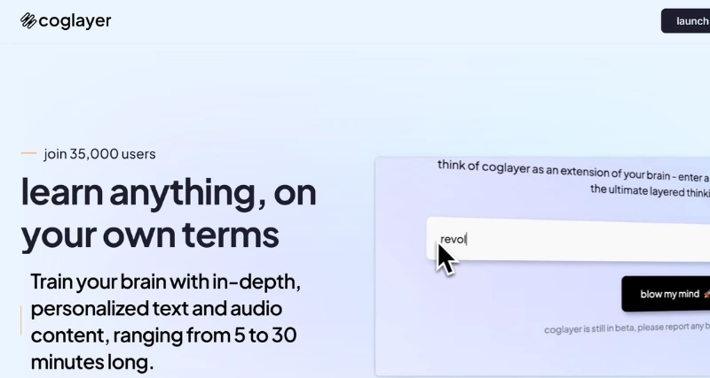 Coglayer - AI Tool Preview