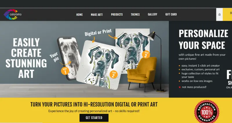 Coloromo - AI Tool Preview