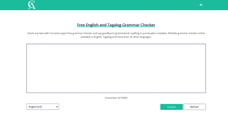 Corrector App - AI Tool Preview