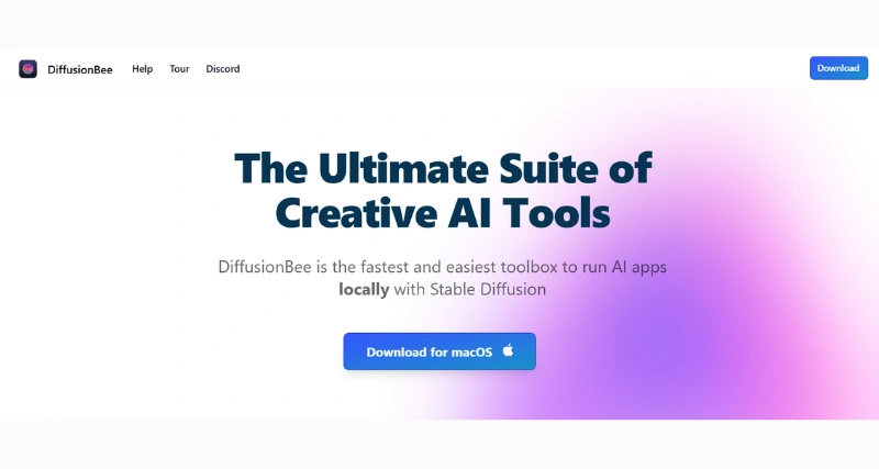 DiffusionBee - AI Tool Preview