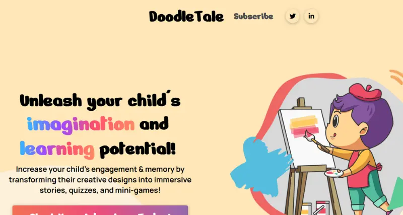 Doodle Tale - AI Tool Preview