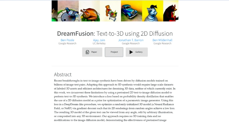 DreamFusion - AI Tool Preview