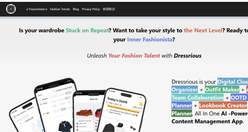 Dressrious - AI Tool Preview