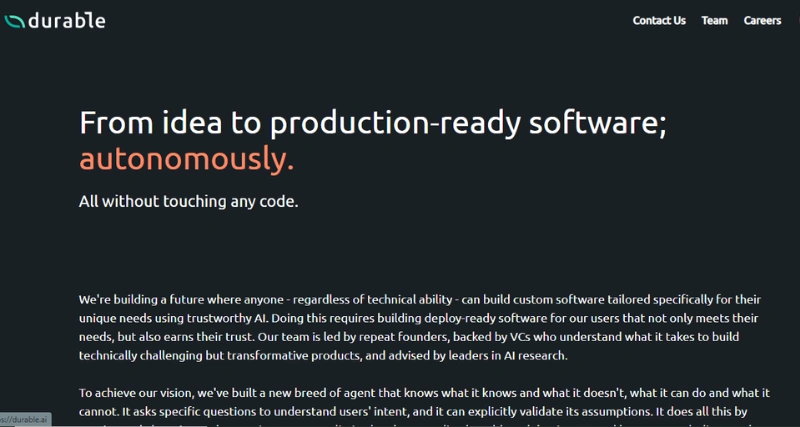 durable - AI Tool Preview