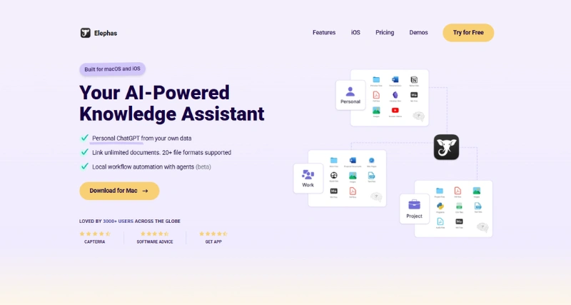 Elephas - AI Tool Preview