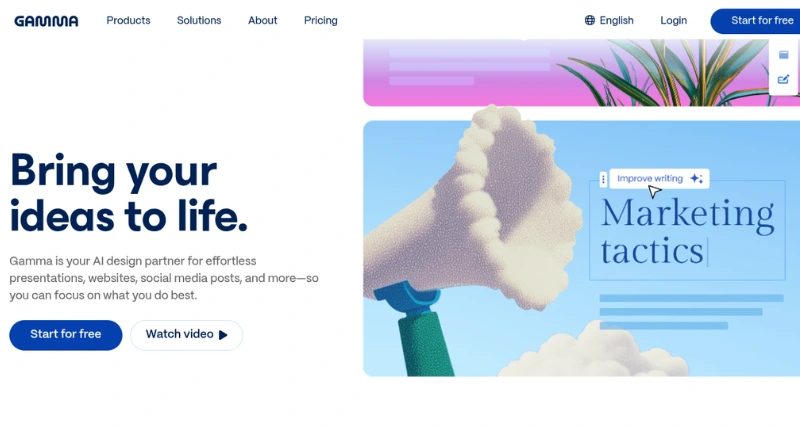 Gamma - AI Tool Preview