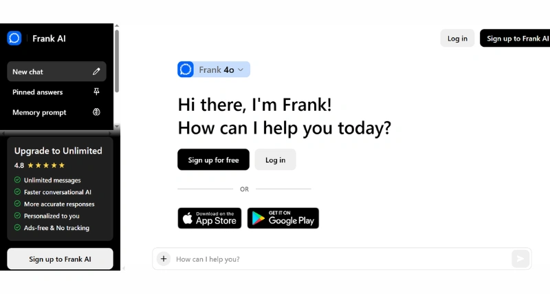Frank AI - AI Tool Preview