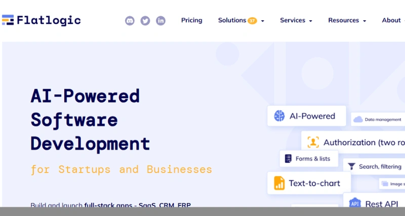 Flatlogic - AI Tool Preview