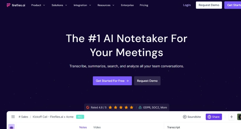 Fireflies.ai - AI Tool Preview