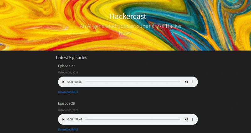 Hackercast - AI Tool Preview