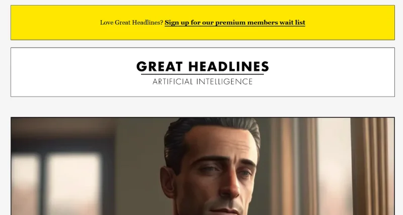 Great Headlines - AI Tool Preview
