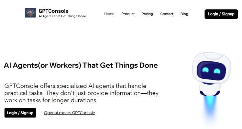 GPTConsole - AI Tool Preview