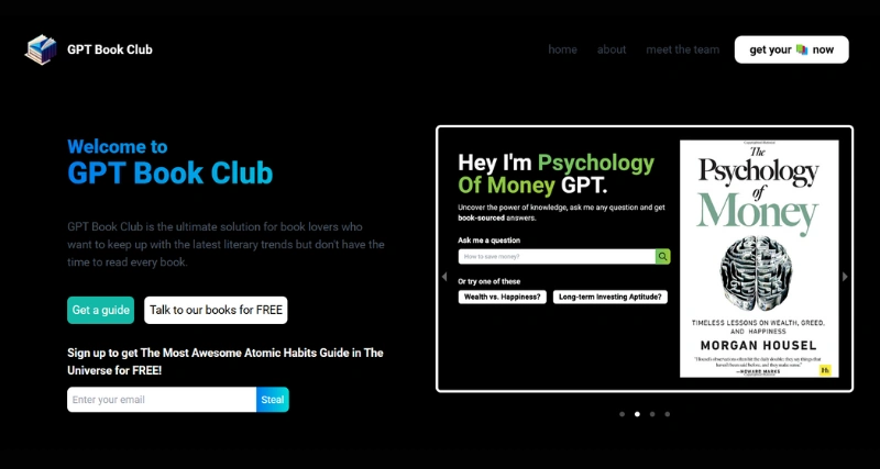 GPT Book Club - AI Tool Preview