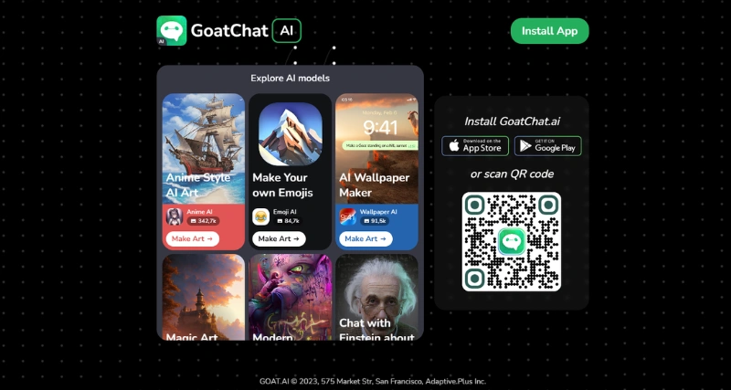 GoatChat - AI Tool Preview