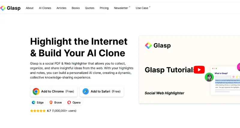 Glasp - AI Tool Preview