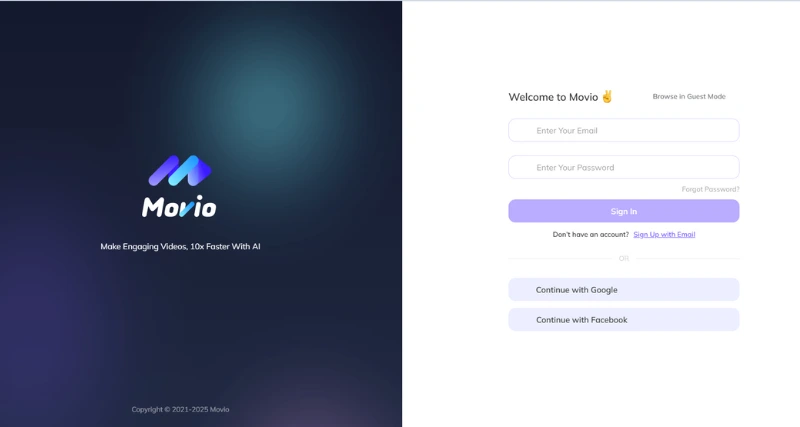 Movio - AI Tool Preview