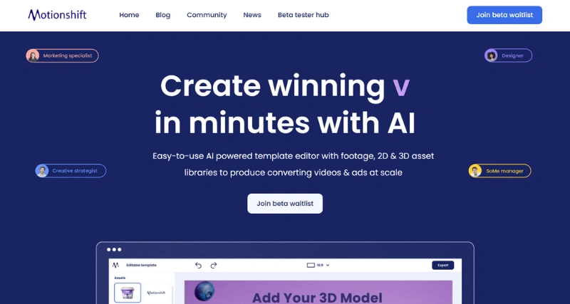 Motionshift - AI Tool Preview