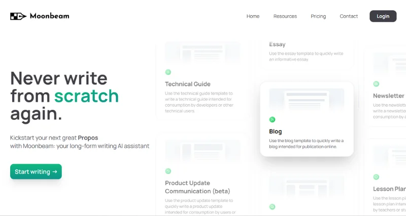 Moonbeam AI - AI Tool Preview