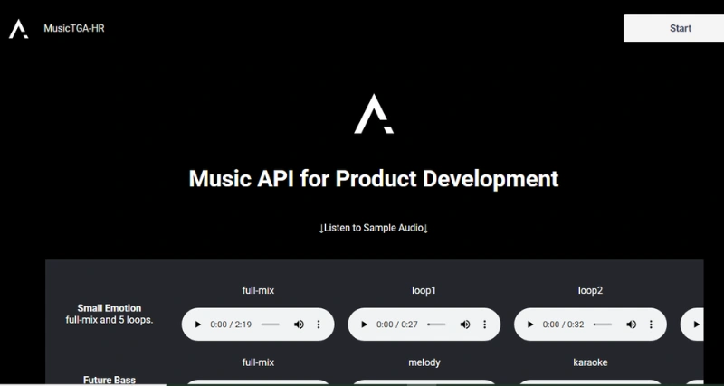 MusicTGA-HR - AI Tool Preview