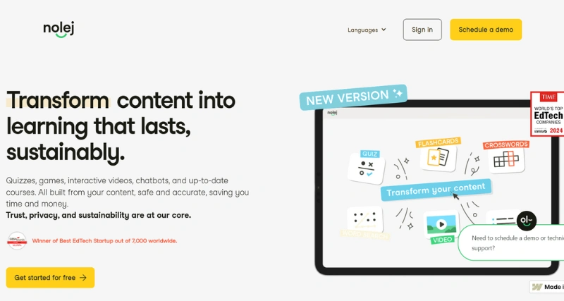 Nolej - AI Tool Preview
