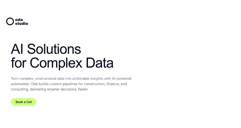 Oda Studio - AI Tool Preview