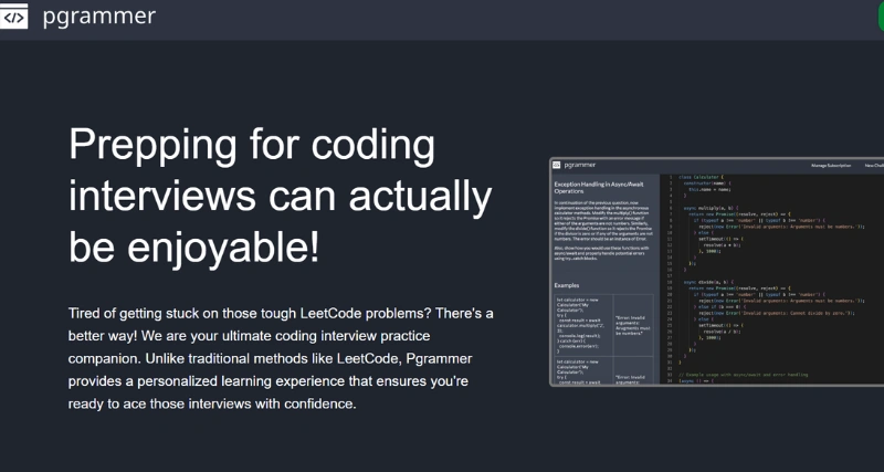 Pgrammer - AI Tool Preview