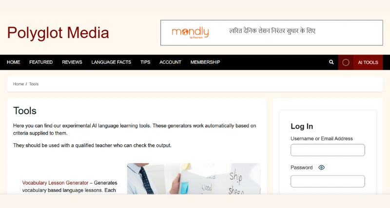 Polyglot Media - AI Tool Preview