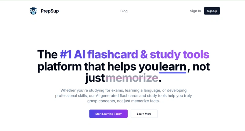 PrepSup - AI Tool Preview