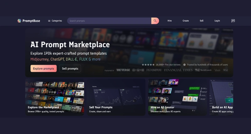 PromptBase - AI Tool Preview