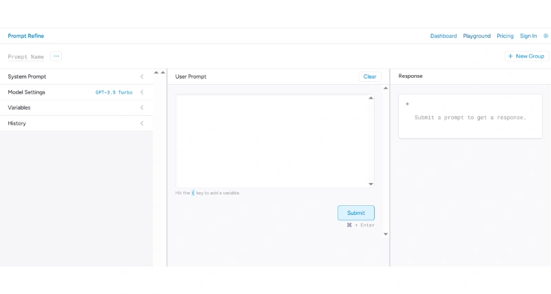 Prompt Refine - AI Tool Preview