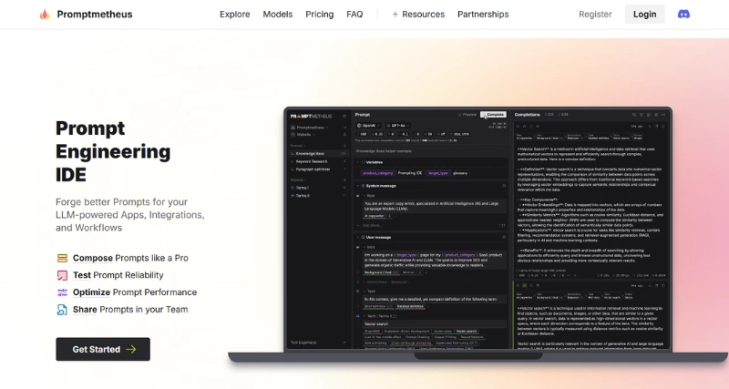 Promptmetheus - AI Tool Preview