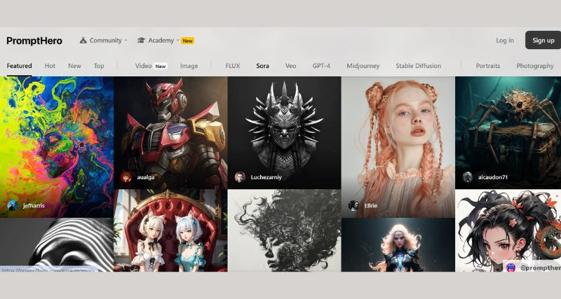 PromptHero - AI Tool Preview