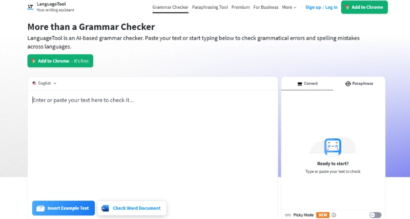 LanguageTool - AI Tool Preview