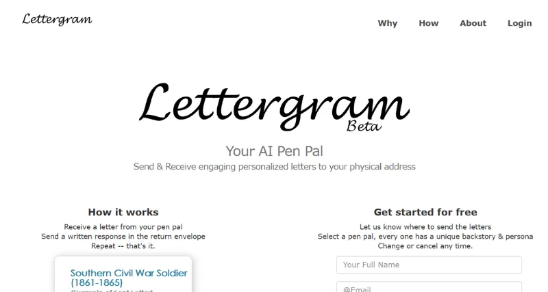 Lettergram - AI Tool Preview