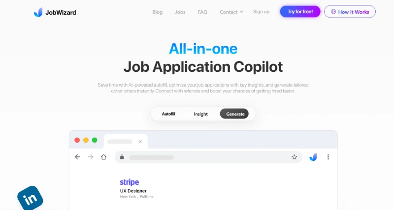 JobWizard - AI Tool Preview