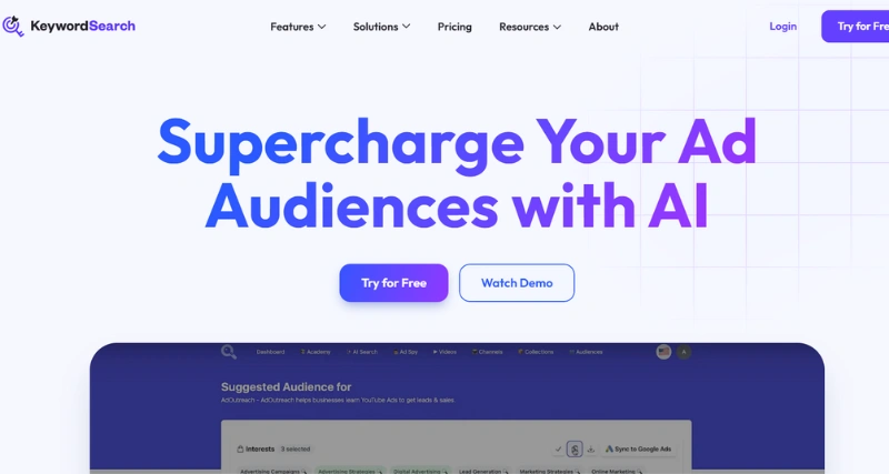 KeywordSearch - AI Tool Preview