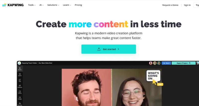 Kapwing - AI Tool Preview
