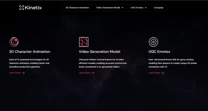 Kinetix - AI Tool Preview