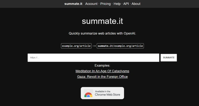 Summate.it - AI Tool Preview