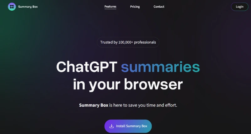 Summary Box - AI Tool Preview