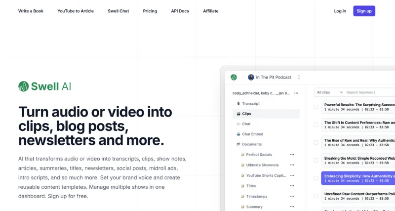 Swell AI - AI Tool Preview