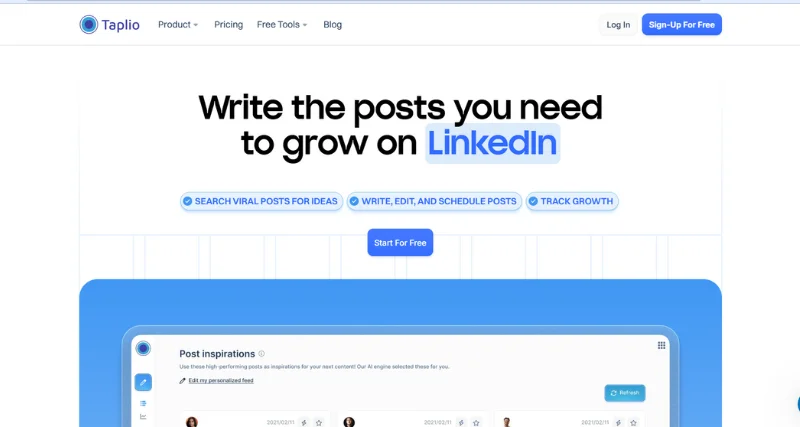 Taplio - AI Tool Preview